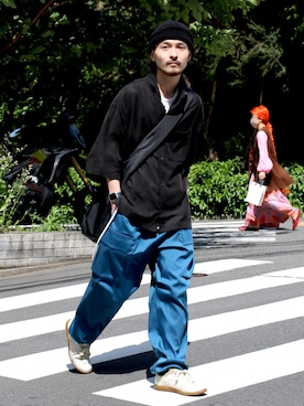 「ITTI（イッチ）のアイテム」を使った、イリザワさん（メンズ・168cm）の春コーディネート