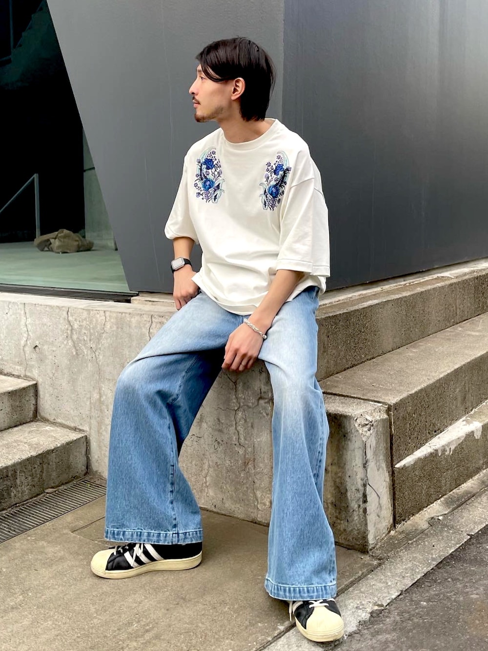 Lui's シャツ CHEMISE タイプライター L/S Big shirts メンズ
