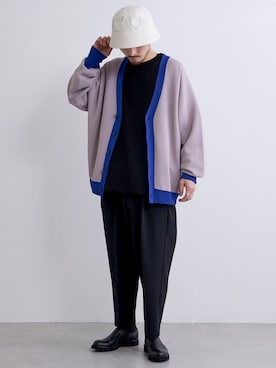 「Lui's（ルイス）のアイテム（帽子）」を使った、イリザワさん（メンズ・168cm）の春コーディネート