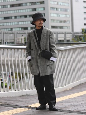 「ジョカーパンツ」｜イリザワさん（メンズ・168cm）の冬コーディネート