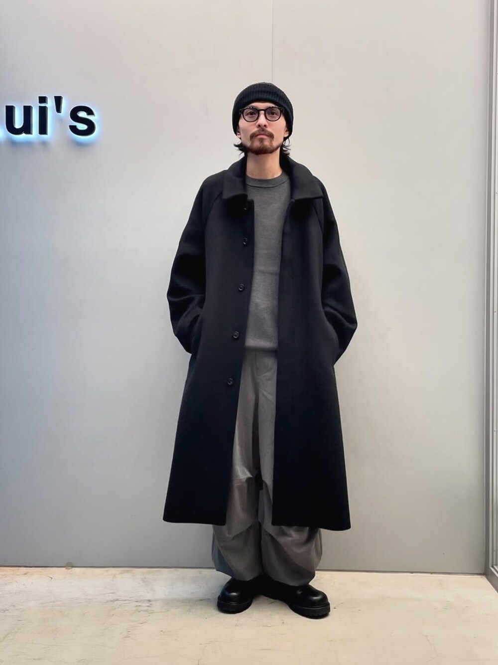 Lui's（ルイス）の「ビーバーメルトンボリュームロングコート（）」 - WEAR