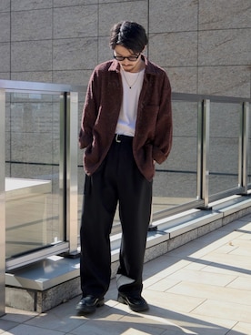 「Lui's（ルイス）のアイテム」を使った、イリザワさん（メンズ・168cm）の秋コーディネート