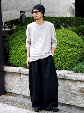 「Lui's（ルイス）のアイテム」を使った、イリザワさん（メンズ・168cm）の秋コーディネート