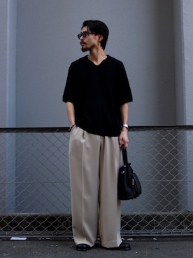 「Lui's（ルイス）のアイテム」を使った、イリザワさん（メンズ・168cm）の春コーディネート