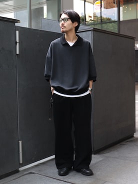 「ITTI（イッチ）のアイテム」を使った、イリザワさん（メンズ・168cm）の夏コーディネート
