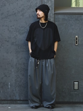 「Lui's（ルイス）のアイテム（パンツ）」を使った、イリザワさん（メンズ・168cm）の春コーディネート