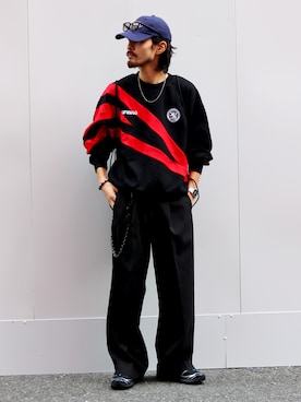 「アイテム（シューズ）」を使った、イリザワさん（メンズ・168cm）の秋コーディネート
