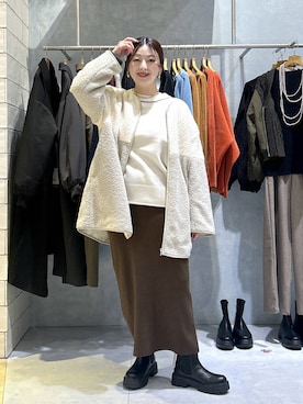 hanaeさん（レディース・161cm）の冬コーディネート