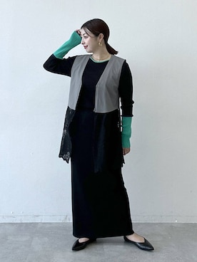 hanaeさん（レディース・161cm）の冬コーディネート