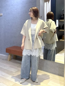 「LEPSIM（レプシィム）のアイテム」を使った、hanaeさん（レディース・161cm）の春コーディネート