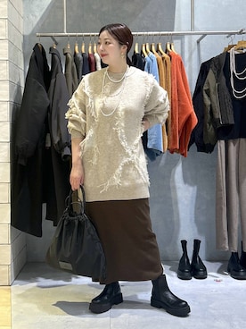 hanaeさん（レディース・161cm）の冬コーディネート