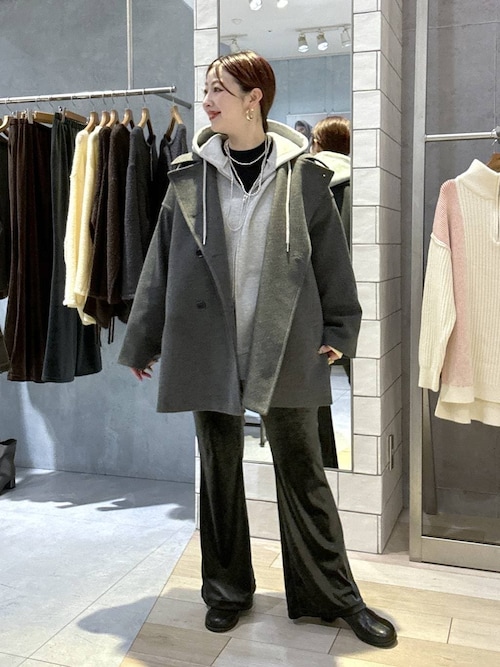 ウーリーダブルミドルコート 498550（その他アウター）｜LEPSIM