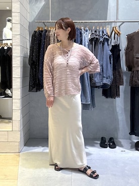 「bijorie（ビジュリィ）のアイテム」を使った、hanaeさん（レディース・161cm）の夏コーディネート