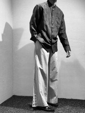 「SEEALL（シーオール）のアイテム（シャツ/ブラウス）」を使った、こうき GARDENさん（メンズ・177cm）の春コーディネート