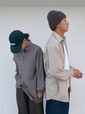 「アイテム（ニットキャップ/ビーニー）」を使った、takuyaさん（メンズ・170cm）の秋コーディネート