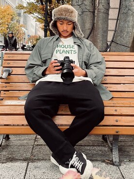 「THE QUIET LIFE（クワイエットライフ）のアイテム」を使った、takuyaさん（メンズ・170cm）の冬コーディネート