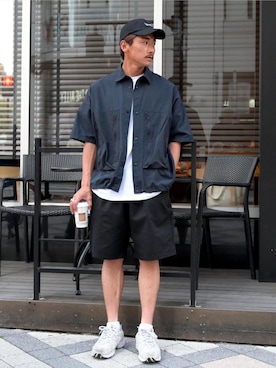 「CANAL JEAN（キャナルジーン）のアイテム（シャツ/ブラウス）」を使った、takuyaさん（メンズ・170cm）の夏コーディネート