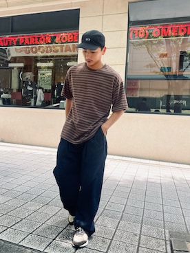 「アイテム（パンツ）」を使った、takuyaさん（メンズ・170cm）の夏コーディネート