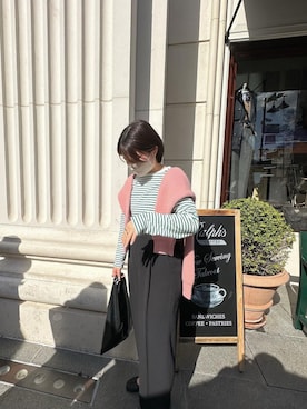 「Maison Margiela（メゾンマルジェラ）のMaison Margiela　 Ballet Shoes Soft Vintage Na（パンプス）」を使った、みよさぶろうさん（レディース・154cm）の春コーディネート