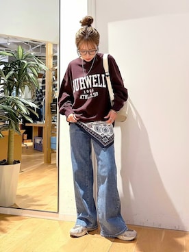 「SOMETHING（サムシング）のアイテム」を使った、Natsu☆さん（レディース・157cm）の秋コーディネート