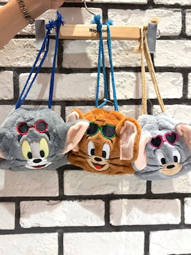 「Right-on（ライトオン）の【トムとジェリー】刺繍巾着（その他、ベージュ系）」を使った、Natsu☆さん（レディース・157cm）の夏コーディネート
