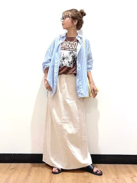 Natsu☆さん（レディース・157cm）の夏コーディネート