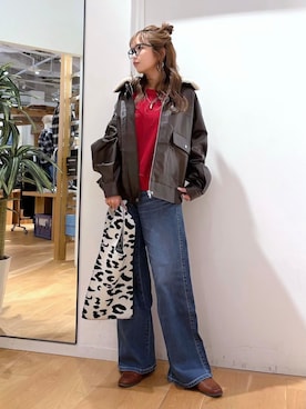 「SOMETHING（サムシング）のアイテム」を使った、Natsu☆さん（レディース・157cm）の秋コーディネート