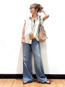 Natsu☆さん（レディース・157cm）の夏コーディネート