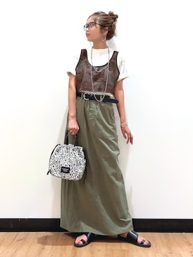 「BACK NUMBER（バックナンバー）のアイテム（トップス）」を使った、Natsu☆さん（レディース・157cm）の春コーディネート