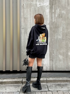 「FIG&VIPER（フィグアンドバイパー）のアイテム（ブーツ）」を使った、FIG&VIPER_YUNAさん（レディース・160cm）の冬コーディネート