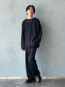 「ニット/セーター」｜SATORU KASAIさん（メンズ・178cm）の冬コーディネート