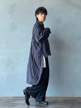 「Lui's（ルイス）のアイテム（ローファー）」を使った、SATORU KASAIさん（メンズ・178cm）の秋コーディネート