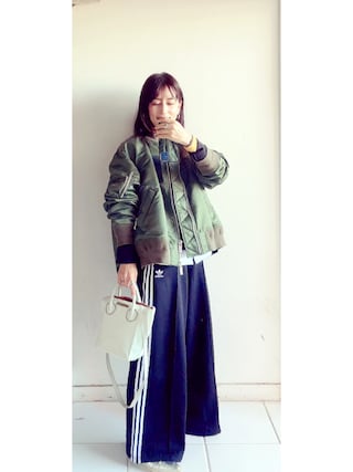 sacai MA-1プリーツブラウス sacai(サカイ) シャツブラウス 20-05334 ブラウン サイズ 1