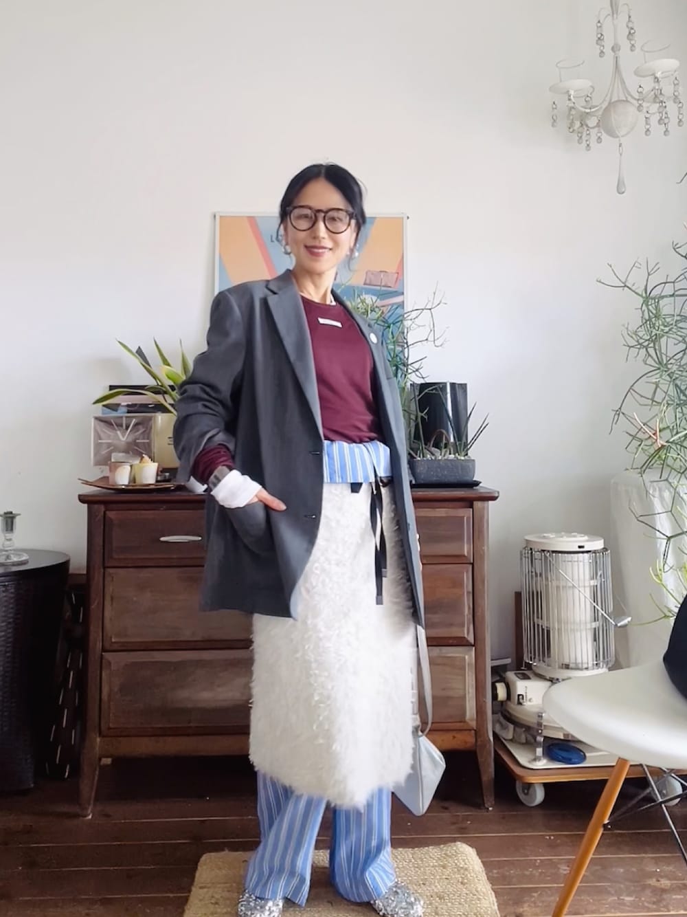 美品 6(ROKU) 21SS TRIANGLE SKIRT ニットスカート 美品 6(ROKU) 21SS TRIANGLE SKIRT ニットスカート