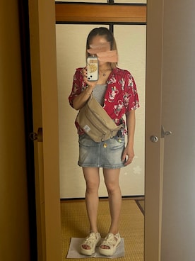 「アイテム（シャツ/ブラウス）」を使った、mi＊さん（レディース・148cm）の夏コーディネート