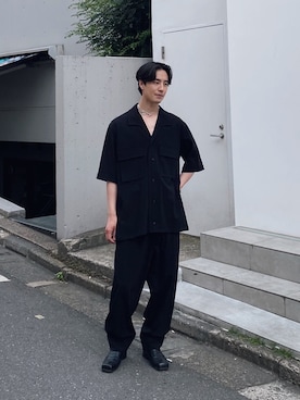 「foot the coacher（フットザコーチャー）のアイテム（ローファー）」を使った、Hisakiさん（メンズ・178cm）の春コーディネート