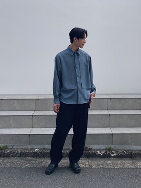 「LiNoH（リノー）のアイテム」を使った、Hisakiさん（メンズ・178cm）の春コーディネート