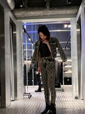 「DIESEL OSAKA」｜「アイテム（ジャケット/アウター）」を使った、かとちゃんさん（レディース・162cm）の冬コーディネート