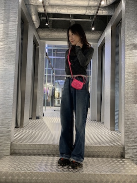 「DIESEL OSAKA」｜かとちゃんさん（レディース・162cm）の冬コーディネート