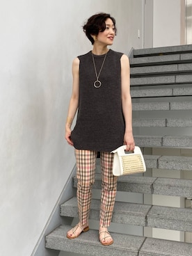 「EFFE BEAMS（エッフェビームス）のアイテム」を使った、Tomoko.Kさん（レディース・163cm）の夏コーディネート