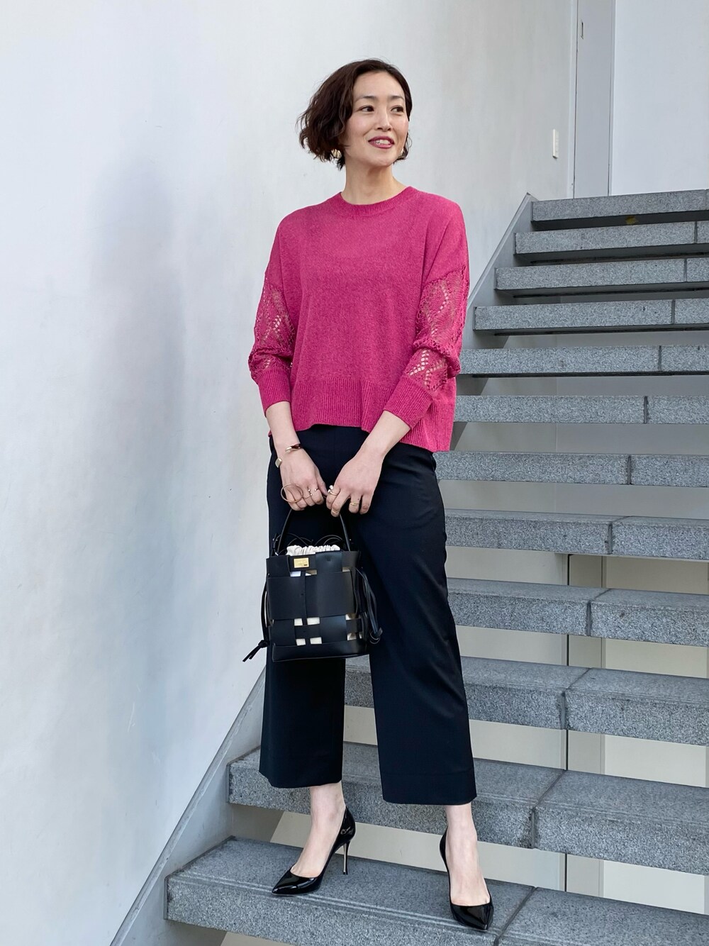 M.fil x EFFE Beams 梳毛ガウチョパンツ40 EFFE BEAMS（エッフェ