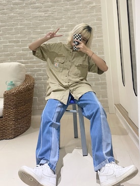 「oversize」｜ㄌさん（レディース・167cm）の春コーディネート