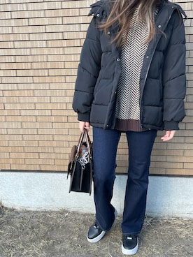 「PAGEBOY（ページボーイ）のアイテム（ジャケット/アウター）」を使った、rinaさん（レディース・164cm）の冬コーディネート