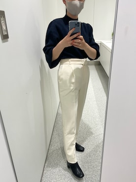「NANO universe（ナノユニバース）のアイテム（ブーツ）」を使った、chabaさん（レディース・159cm）の秋コーディネート
