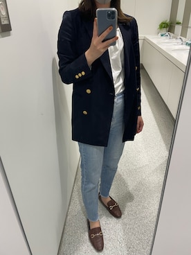 「BEAMS（ビームス）のアイテム（シャツ/ブラウス）」を使った、chabaさん（レディース・159cm）の秋コーディネート