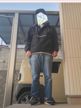 「Leyline（レイライン）のアイテム」を使った、くましーさん（メンズ・170cm）の冬コーディネート