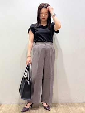 「index（インデックス）のアイテム」を使った、mameさん（レディース・154cm）の夏コーディネート