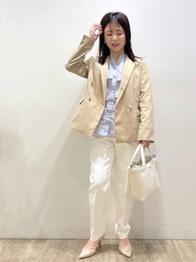 「index（インデックス）のアイテム（ジャケット/アウター）」を使った、mameさん（レディース・154cm）の春コーディネート