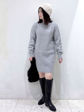 mameさん（レディース・154cm）の冬コーディネート