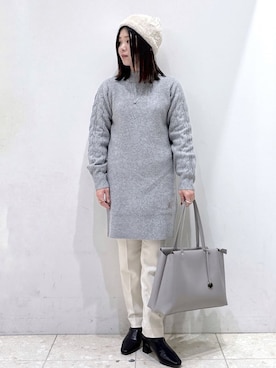 mameさん（レディース・154cm）の冬コーディネート